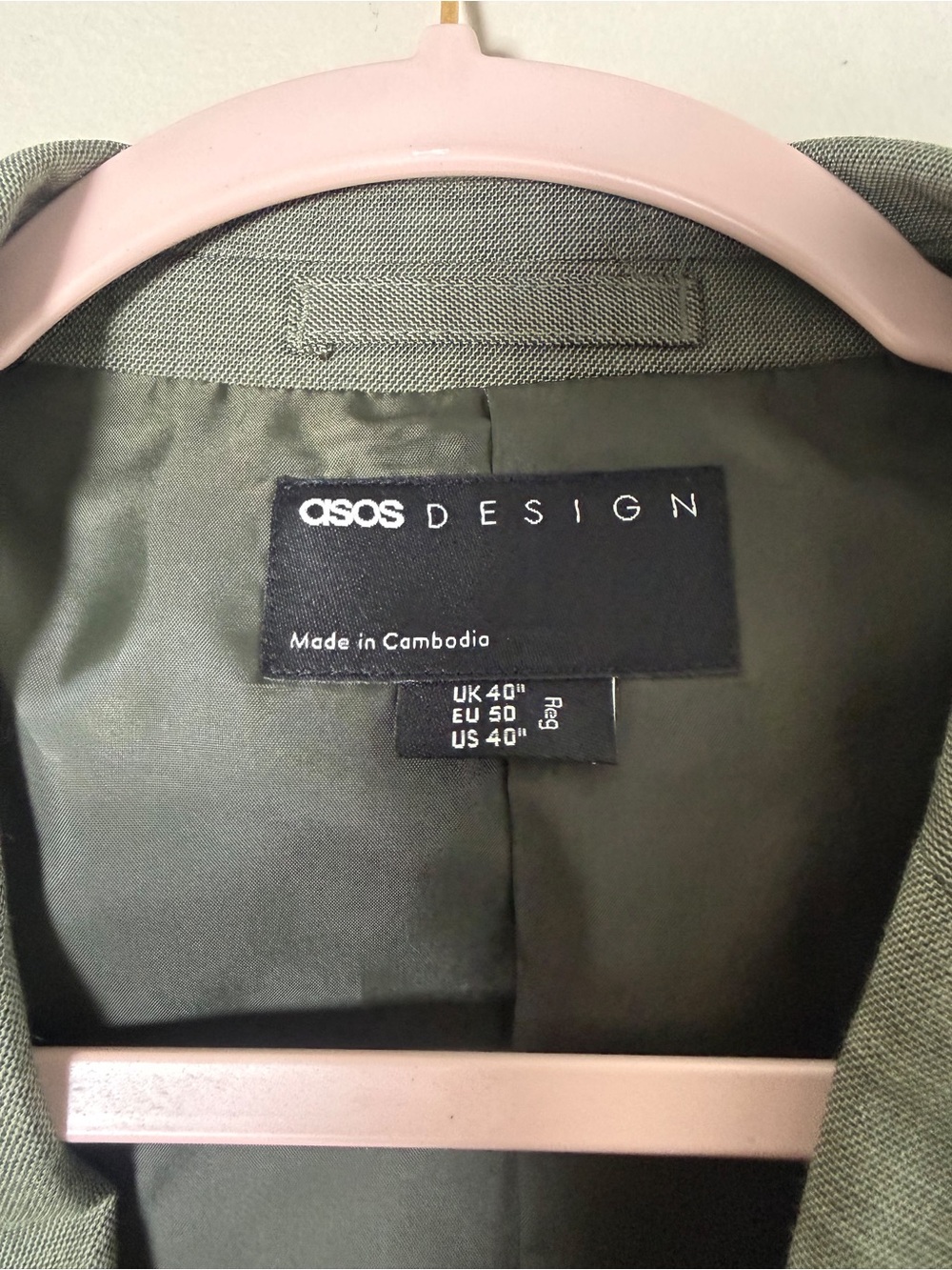 ASOS Design Men's Blazer in Olive Green
